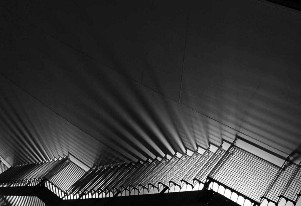 architecture, stairs, light, night